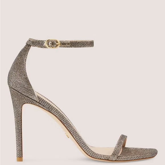 Stuart Weitzman Platinum heel sandal size 5.5 - Picture 9 of 12